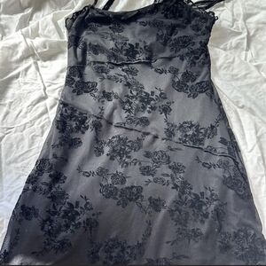 Black Floral Lace Dress